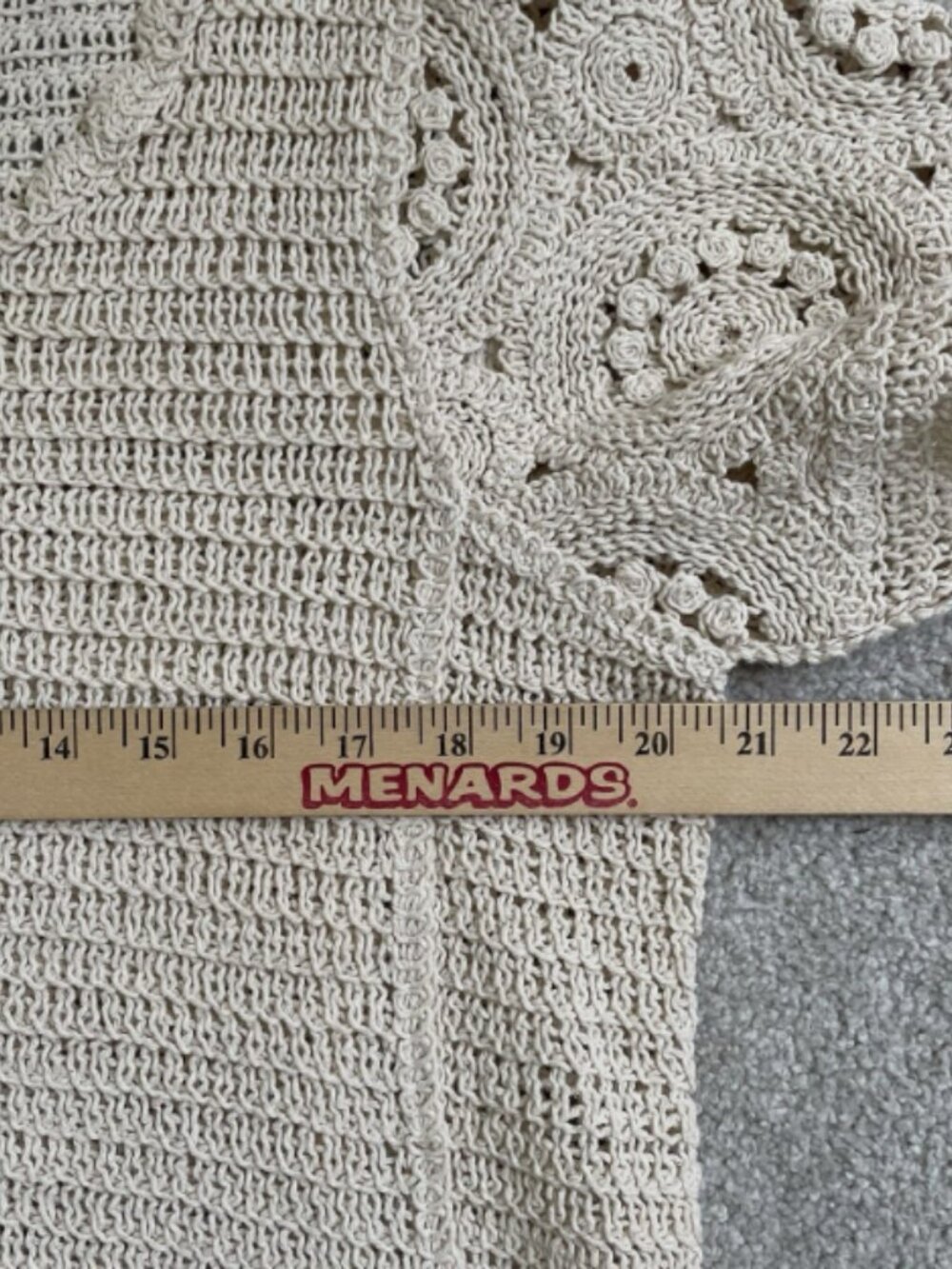 Crochet Knit Boho Top | Soft Neutral Cream | Effortless Chic - Picture 5 of 6